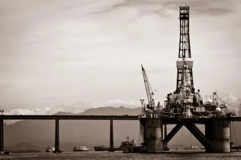 Petroleum platform Stock Photos