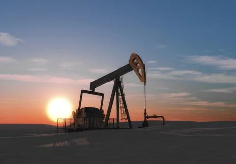 The petroleum pump. Stock Illustration