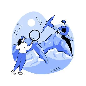 Petrology abstract concept vector illustration. Stock Illustration