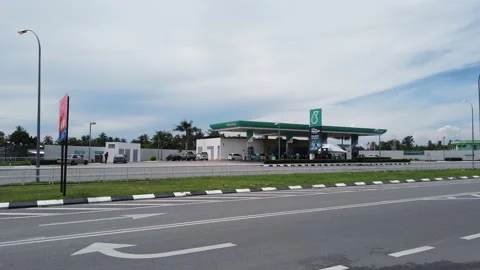 Petronas petrol station. Stock Footage 135790473