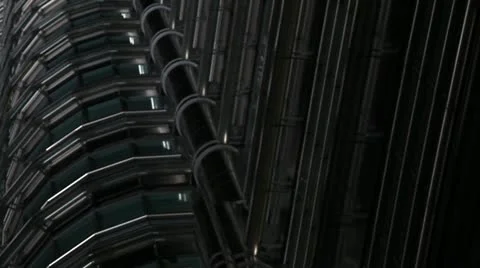 Petronas towers Kuala Lumpur Stock Footage