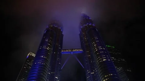 Petronas Towers at night 動画素材 44124717