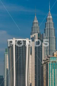 Petronas Towers & Tabung Haji Tower Menera, Kuala Lumpur, Malaysia ...