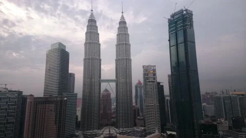 Petronas Twin Towers Stock Footage 145875172