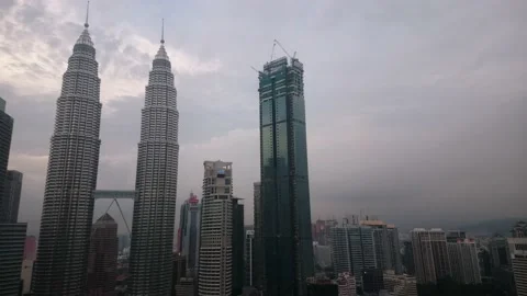 Petronas Twin Towers Stock Footage 145875691