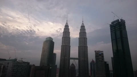 Petronas Twin Towers Stock Footage 145876508