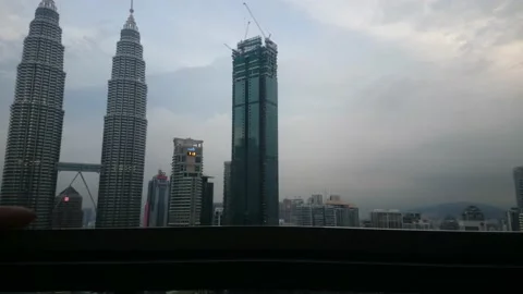 Petronas Twin Towers Stock Footage 145877110