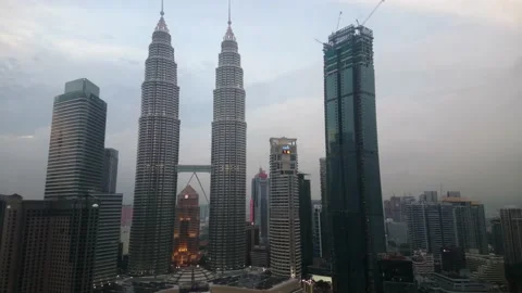 Petronas Twin Towers Stock Footage 145877708