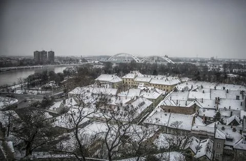 Petrovaradin in Winter Stock Photos