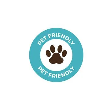 Pets allowed, pet friendly sign, vector illustration. Stock Illustration
