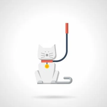 Pets care flat color vector icon Stock Illustration