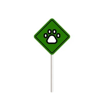 Pets signs set. Please clean up after your pet Stock Illustration