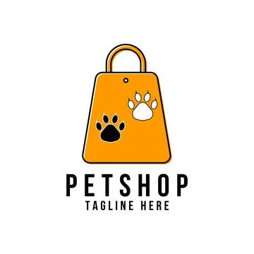 Pets store logo vector design template Stock Illustration