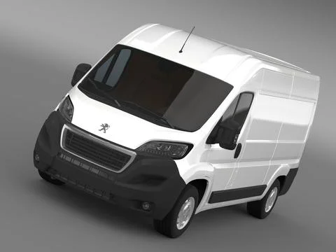 Peugeot Boxer Van L2H2 2014 3D Model