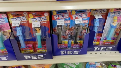 Pez Candy Dispenser Stock Footage 152426682