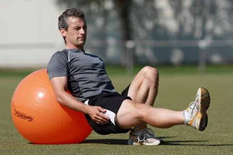 Pezziballtraining Stock Photos