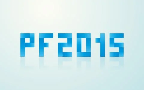 Pf 2015 made ??from rectangles Illustrazione stock