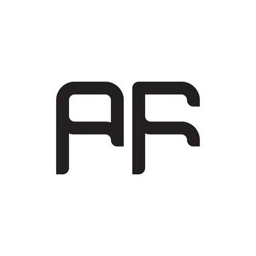 Pf initial letter vector logo icon 库存插图