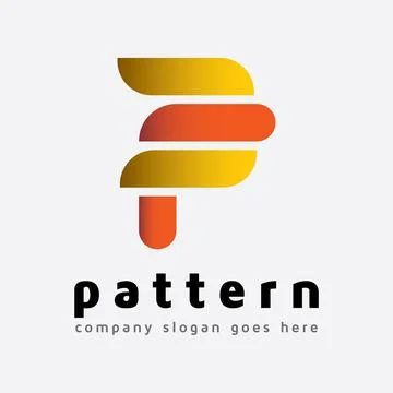 PF Logo or FP Logo Template Stock Illustration