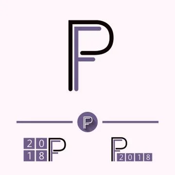 PF logo vector Stock Illustration