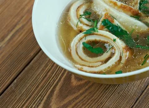 Pfannkuchensuppe Foto stock