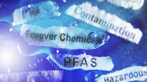 PFAS Headlines zoom Stockbeeldmateriaal 314687546