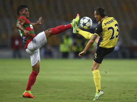 PFC Botev Plovdiv vs C.S. Maritimo, Burgas, Bulgaria - 27 Jul 2017 Stock Photos