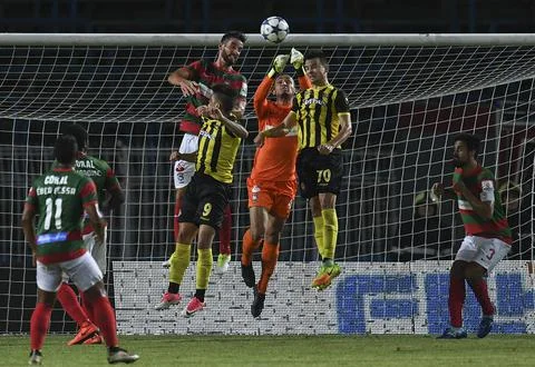 PFC Botev Plovdiv vs C.S. Maritimo, Burgas, Bulgaria - 27 Jul 2017 Stock Photos