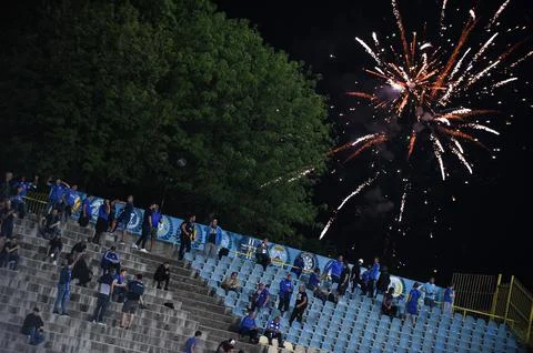PFC Levski Sofia vs PFC Ludogorets Razgrad, Bulgaria - 05 Jun 2020 Stock Photos