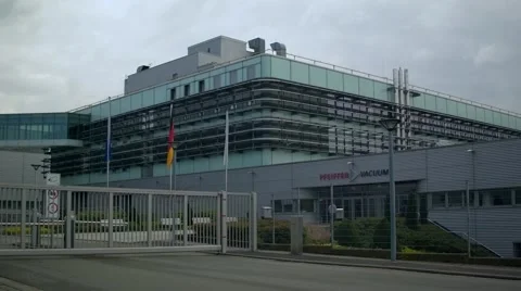 Pfeiffer Vacuum headquarter Stock Footage 62316345