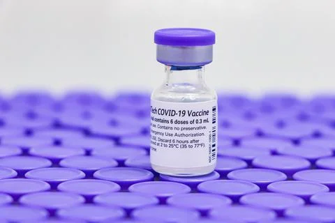 Pfizer vaccine Stock Photos