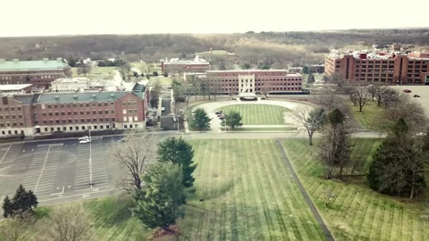 Pfizer's Pearl River R&amp;D facility (*NOTE* Minor blurring; read description) Stock Footage 144994183