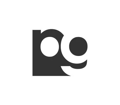 PG creative geometric initial based modern and minimal logo. Letter p g tre.. Illustrazione stock