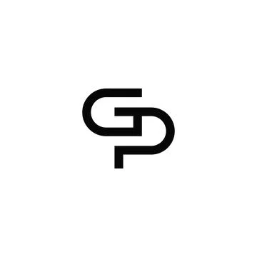 PG, GP, G AND P Abstract initial monogram letter alphabet logo design Stock-Illustration