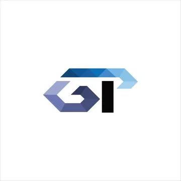 PG, GP, G AND P Abstract initial monogram letter alphabet logo design Stock Illustration