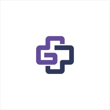 PG, GP, G AND P Abstract initial monogram letter alphabet logo design Stock-Illustration