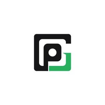 PG, GP, G AND P Abstract initial monogram letter alphabet logo design Stock Illustration