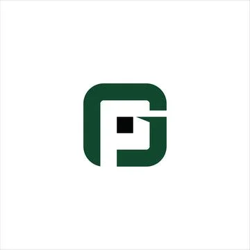 PG, GP, G AND P Abstract initial monogram letter alphabet logo design Stock Illustration