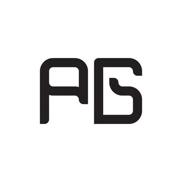 Pg initial letter vector logo icon Illustrazione stock