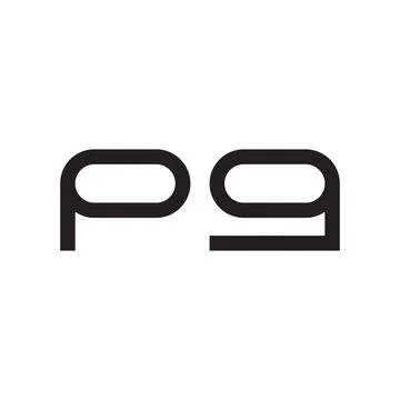 Pg initial letter vector logo Stock Illustration