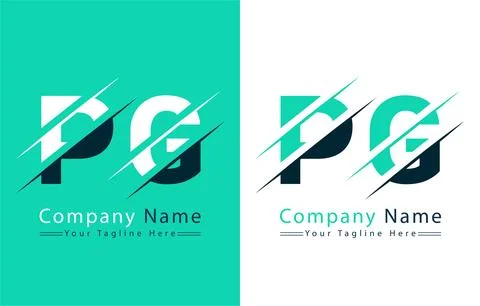 PG Letter Logo Vector Design Template Elements 스톡 일러스트
