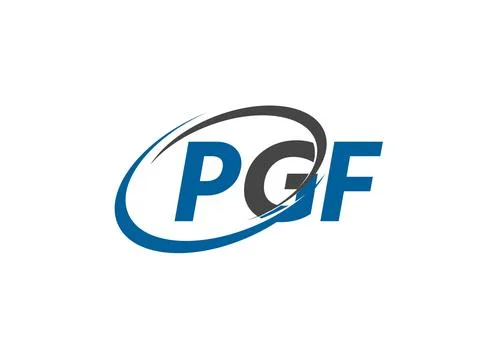 PGF logo, design, vector illustration Stock Illustration