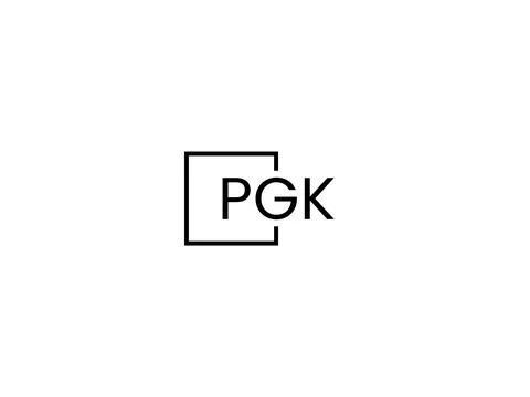 PGK letter initial logo design vector illustration Stock Illustration