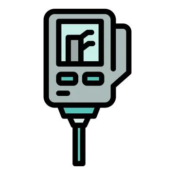 Ph device icon vector flat Illustrazione stock