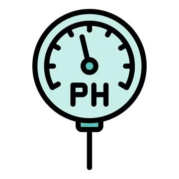 Ph level icon vector flat Illustrazione stock