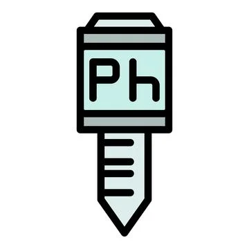 Ph level meter icon vector flat Illustrazione stock