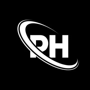 PH logo. P H design. White PH letter. PH/P H letter logo design. Initial le.. Stock Photos