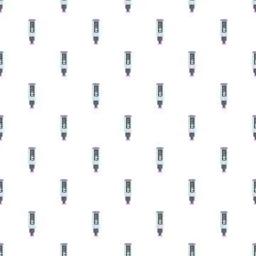 Ph meter digital water quality testing pattern イラスト素材