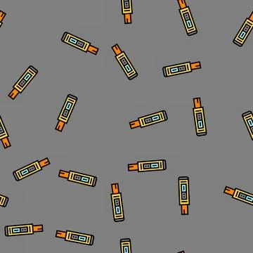 Ph meter engineer vector seamless pattern 스톡 일러스트