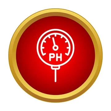 Ph meter icon measuring acidity alkalinity value イラスト素材